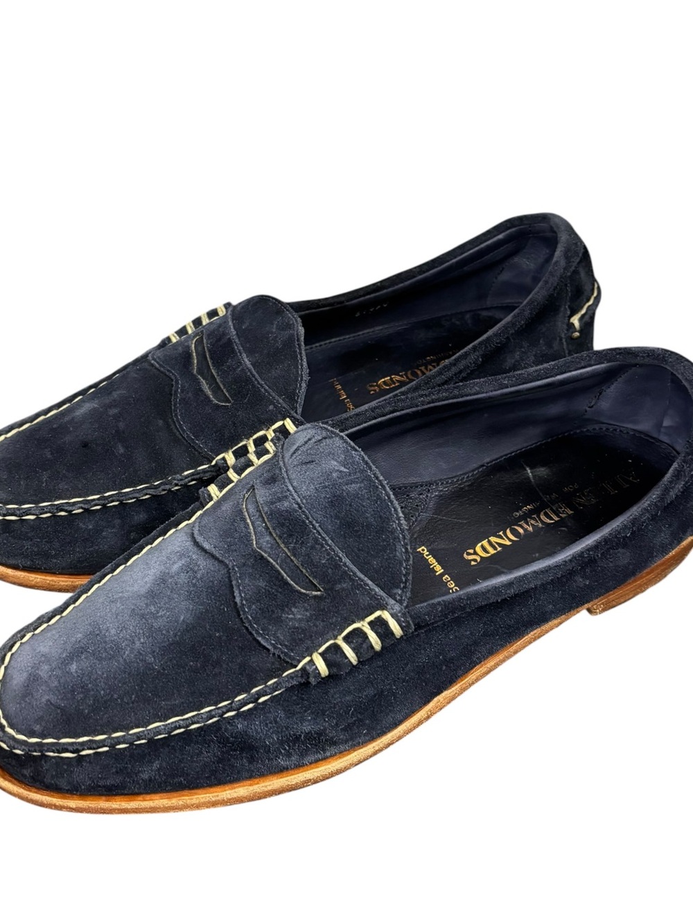 Allen Edmonds Blue suede Sea island Loafers Men’s Size 13 EEE